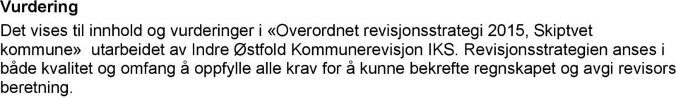 Kommunerevisjon IKS.