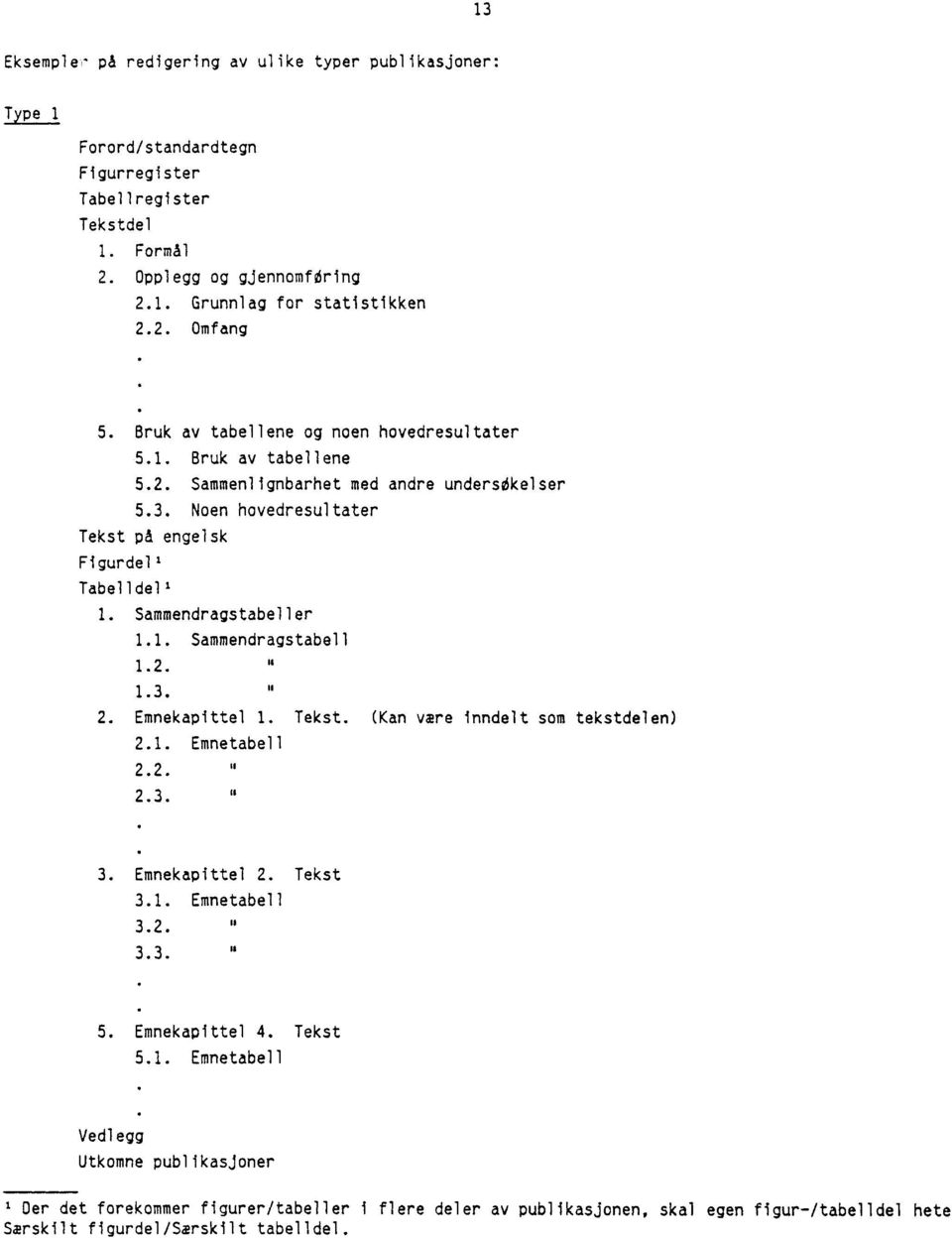 Sammendragstabeller 1.1. Sammendragstabell 1.2. 1.3. 2. Emnekapittel 1. Tekst. (Kan være inndelt som tekstdelen) 2.1. Emnetabell 2.2. 2.3. 3. Emnekapittel 2. Tekst 3.1. Emnetabell 3.2. 3.3. 5.