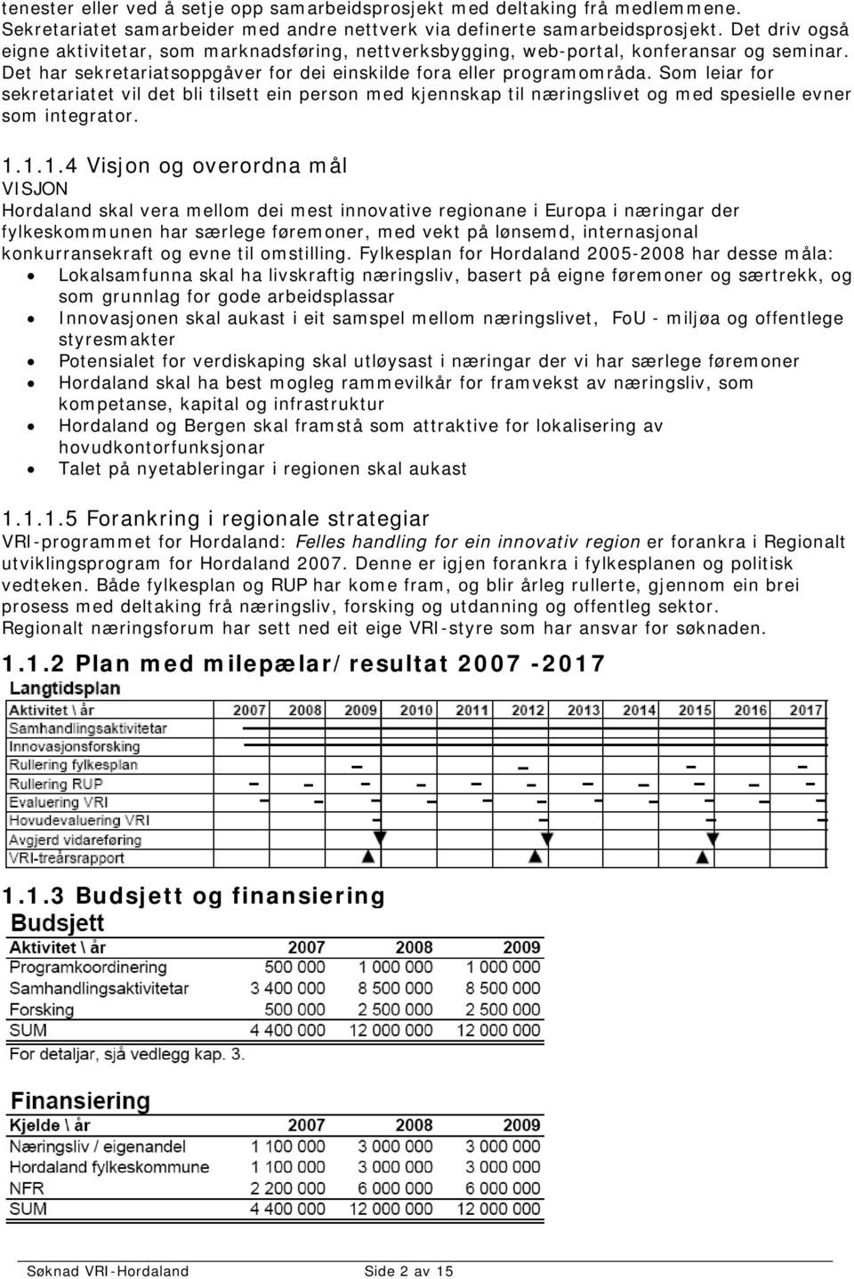 Som leiar for sekretariatet vil det bli tilsett ein person med kjennskap til næringslivet og med spesielle evner som integrator. 1.