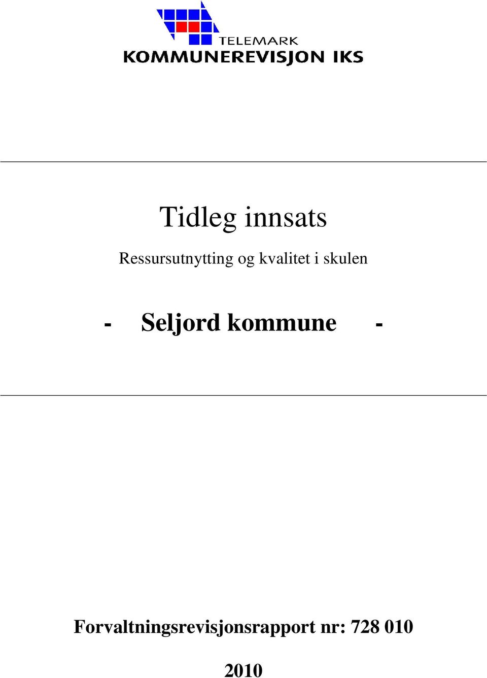 i skulen - Seljord kommune -