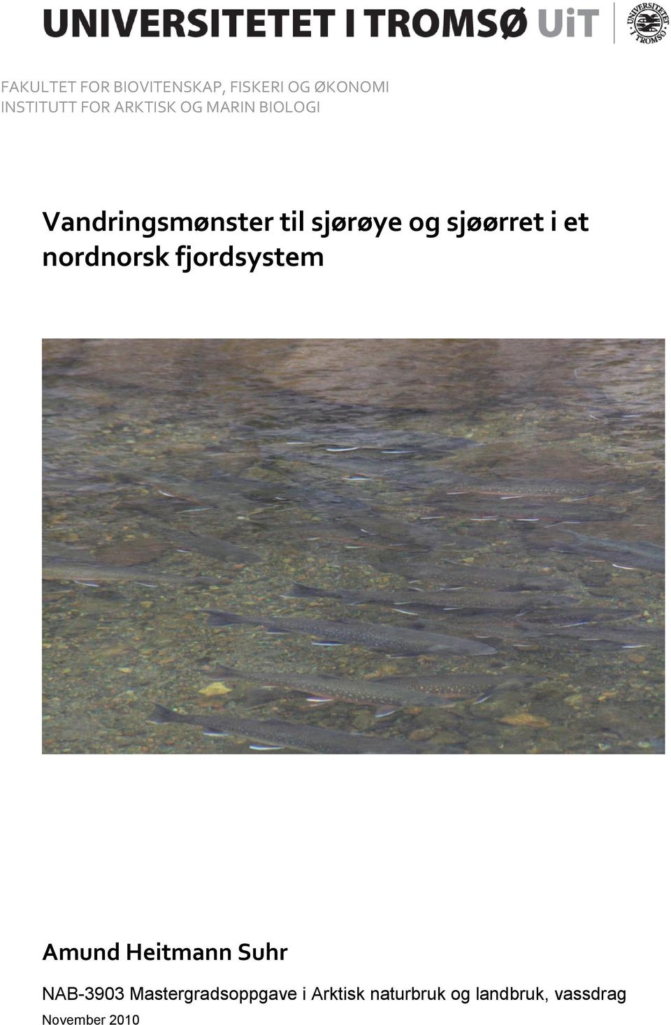 sjøørret i et nordnorsk fjordsystem Amund Heitmann Suhr