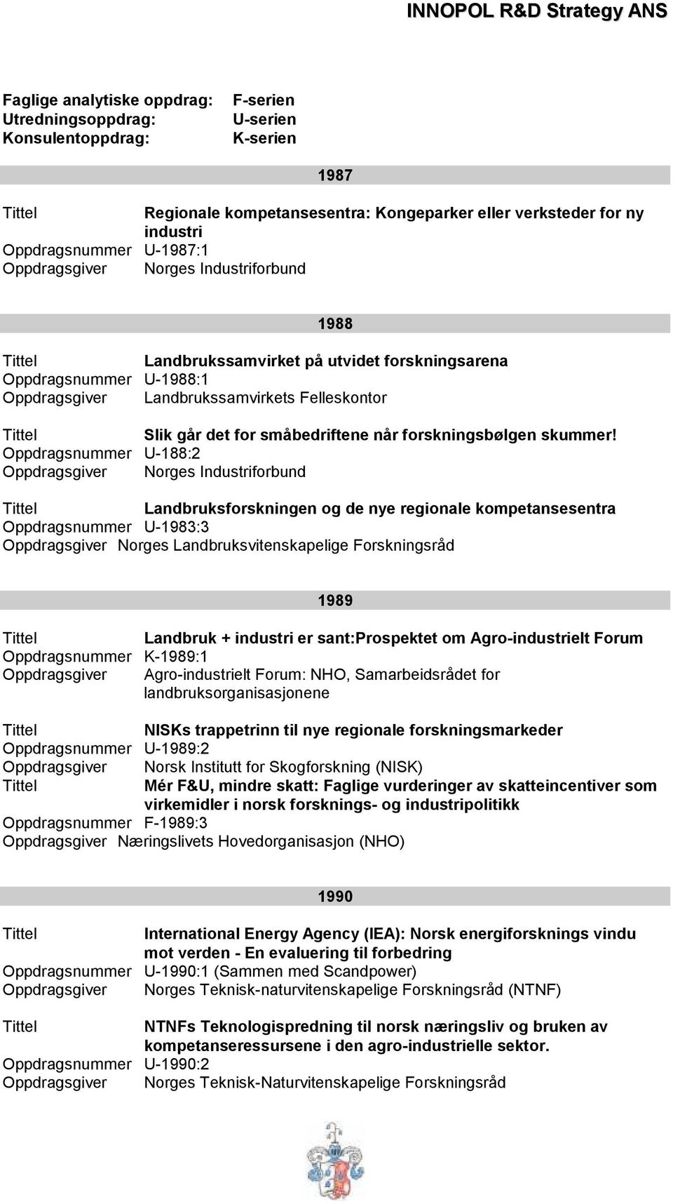 småbedriftene når forskningsbølgen skummer!