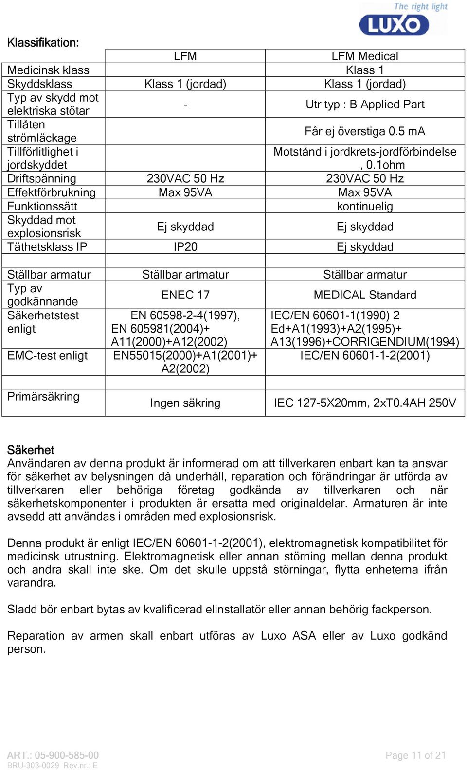 1ohm Driftspänning 230VAC 50 Hz 230VAC 50 Hz Effektförbrukning Max 95VA Max 95VA Funktionssätt kontinuelig Skyddad mot explosionsrisk Ej skyddad Ej skyddad Täthetsklass IP IP20 Ej skyddad Ställbar