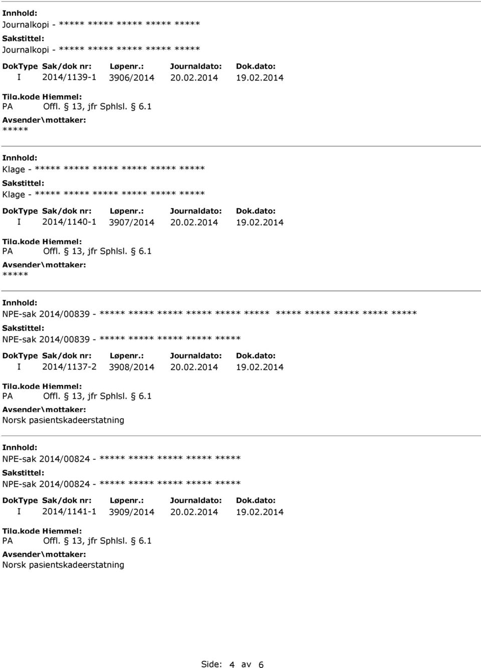 NPE-sak 2014/00839-2014/1137-2 3908/2014 NPE-sak