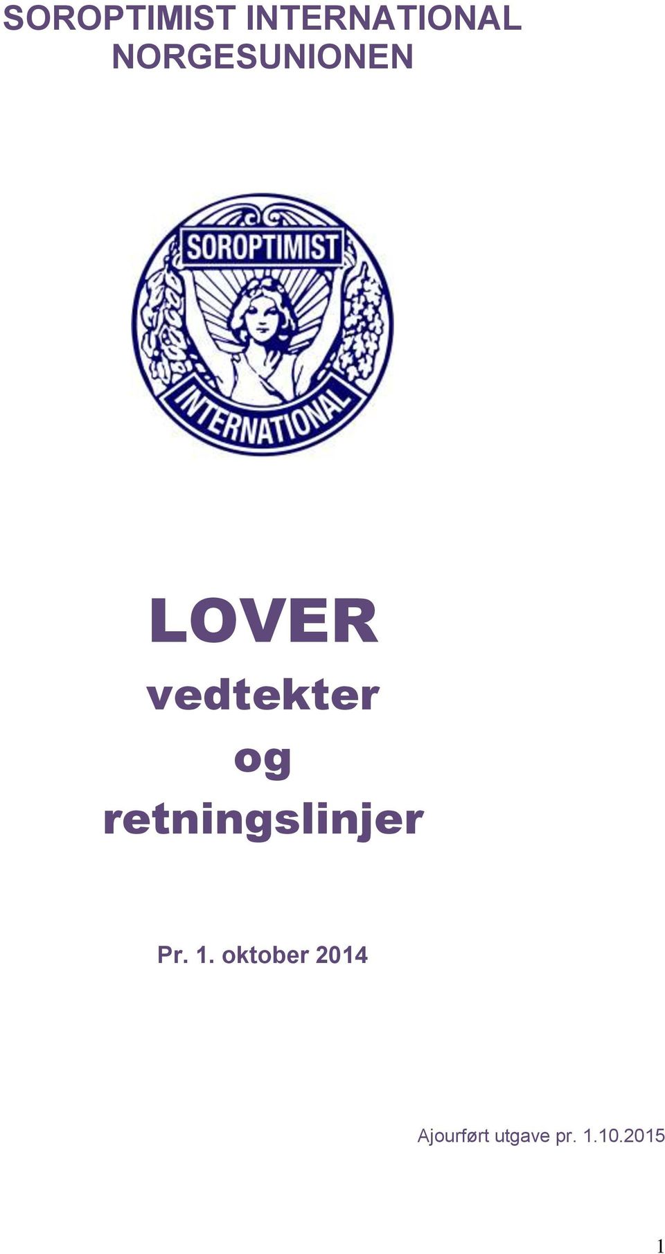 retningslinjer Pr. 1.