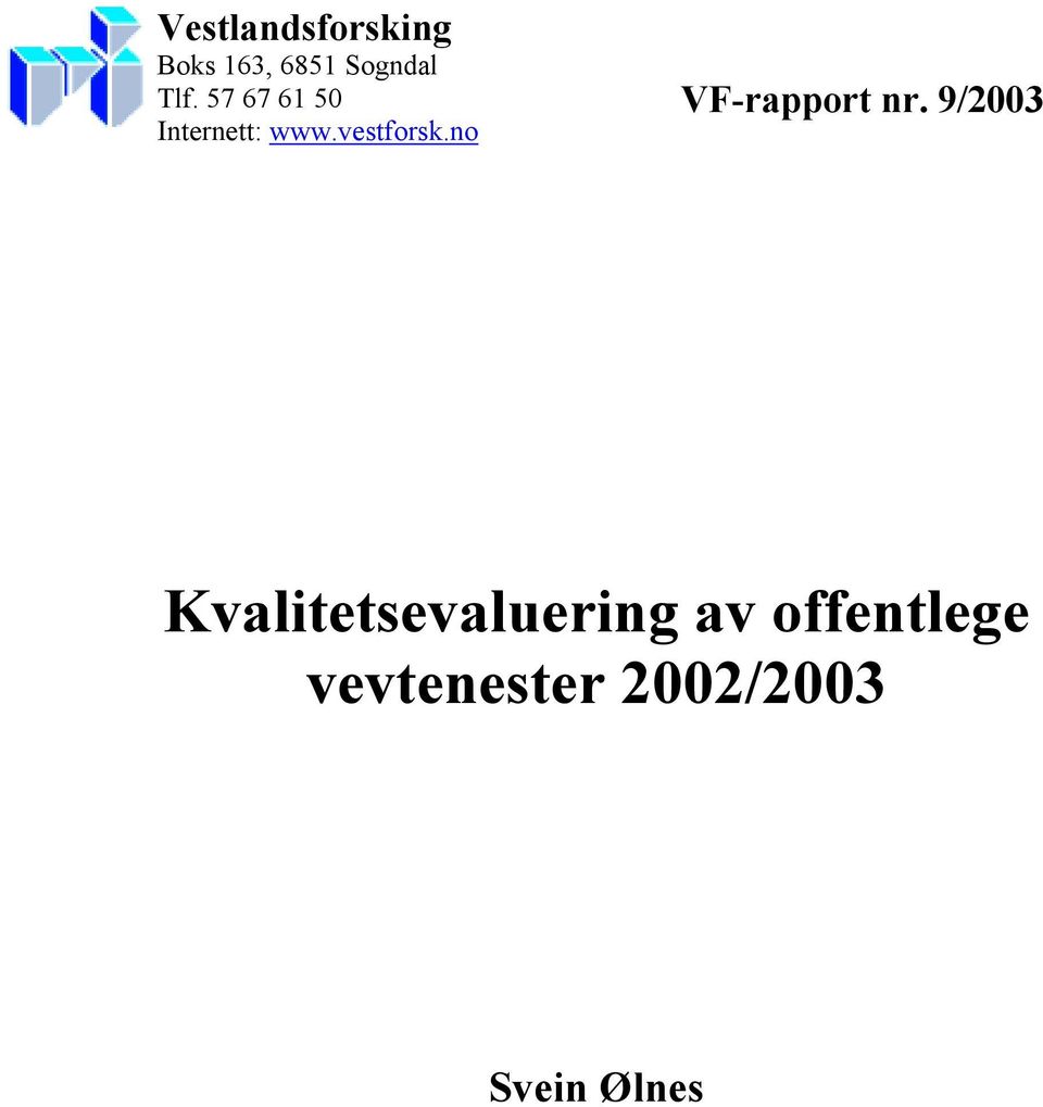 no VF-rapport nr.