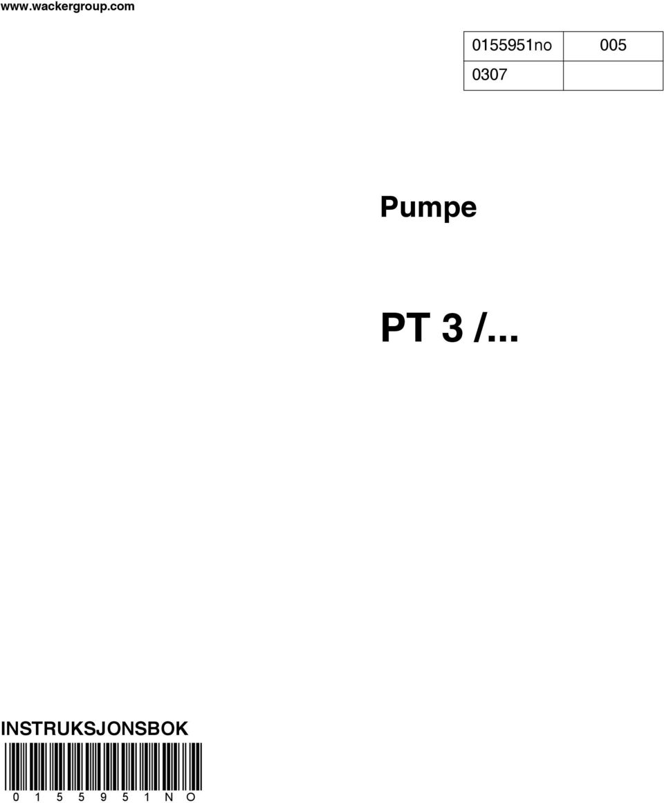 0307 Pumpe PT 3 /.