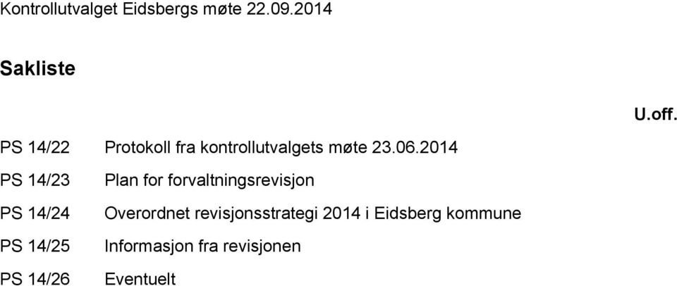 2014 PS 14/23 PS 14/24 PS 14/25 PS 14/26 Plan for