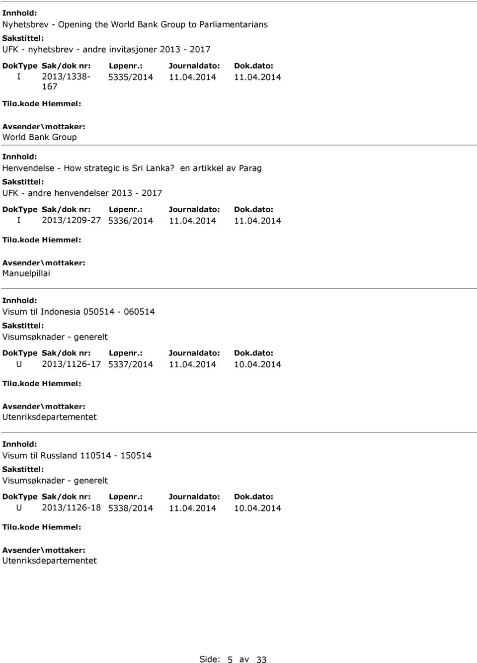 en artikkel av Parag FK - andre henvendelser 2013-2017 2013/1209-27 5336/2014 Manuelpillai Visum til ndonesia 050514-060514