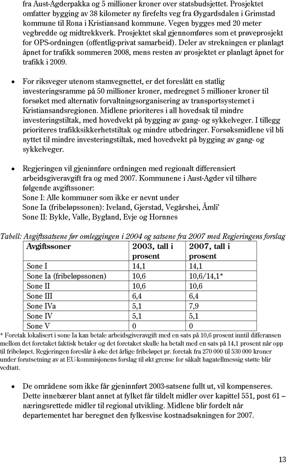 Deler av strekningen er planlagt åpnet for trafikk sommeren 2008, mens resten av prosjektet er planlagt åpnet for trafikk i 2009.