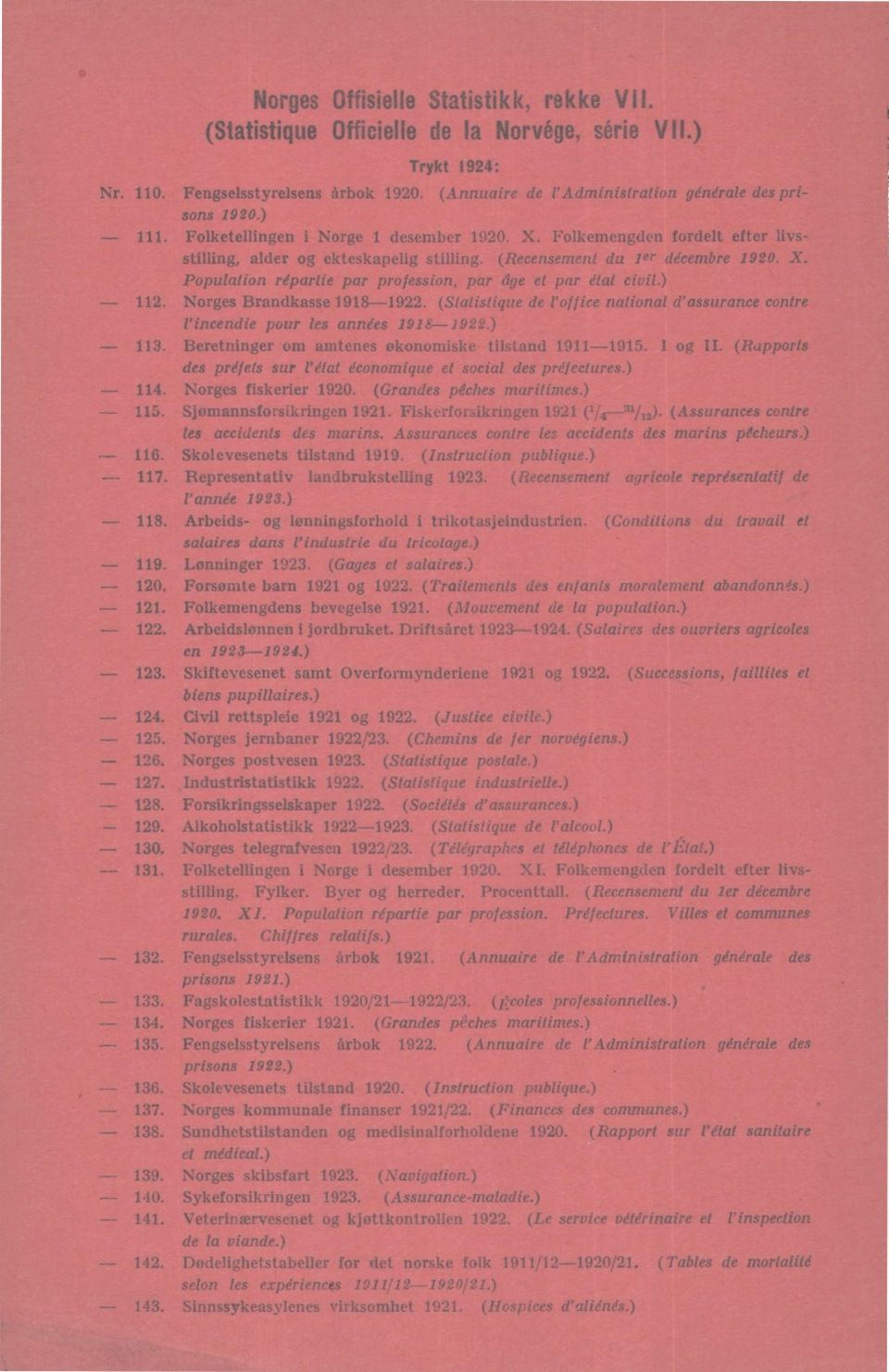 ) ice national d'assurance contre. Norges Brandkasse 98-9. (Statistique de l'office l'incendie pour les années 98-9.) - - - - - - 3. Beretninger om amtenes økonomiske tilstand 9-95. I og II.