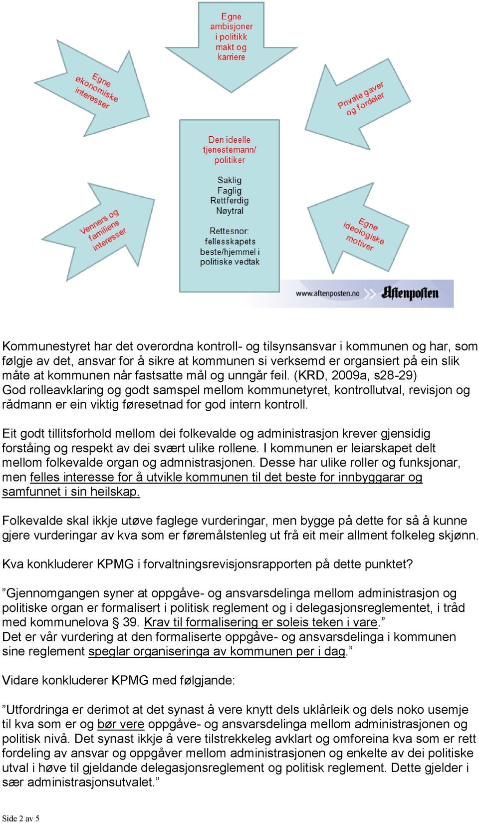 Eit godt tillitsforhold mellom dei folkevalde og administrasjon krever gjensidig forståing og respekt av dei svært ulike rollene.