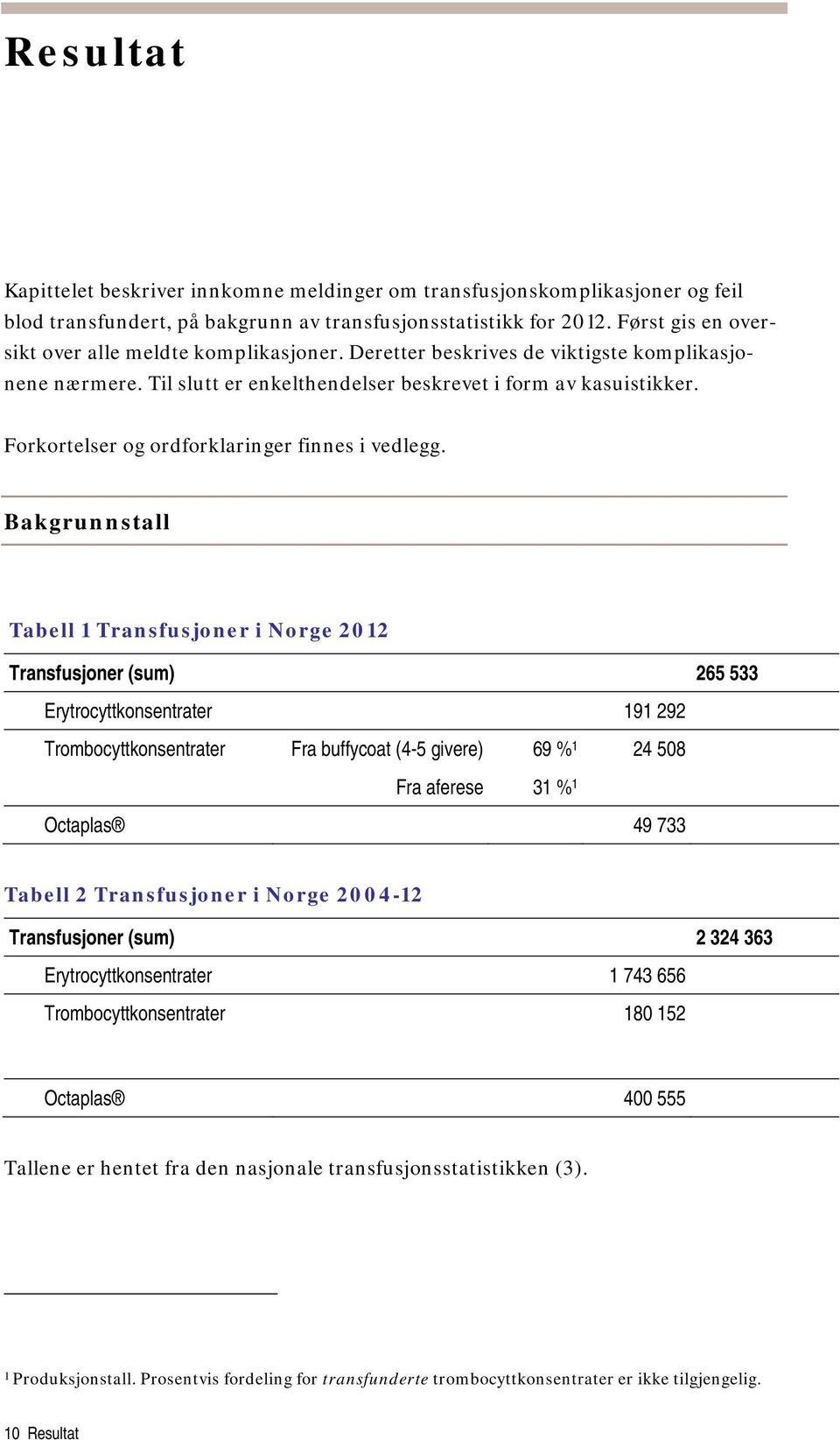 Forkortelser og ordforklaringer finnes i vedlegg.