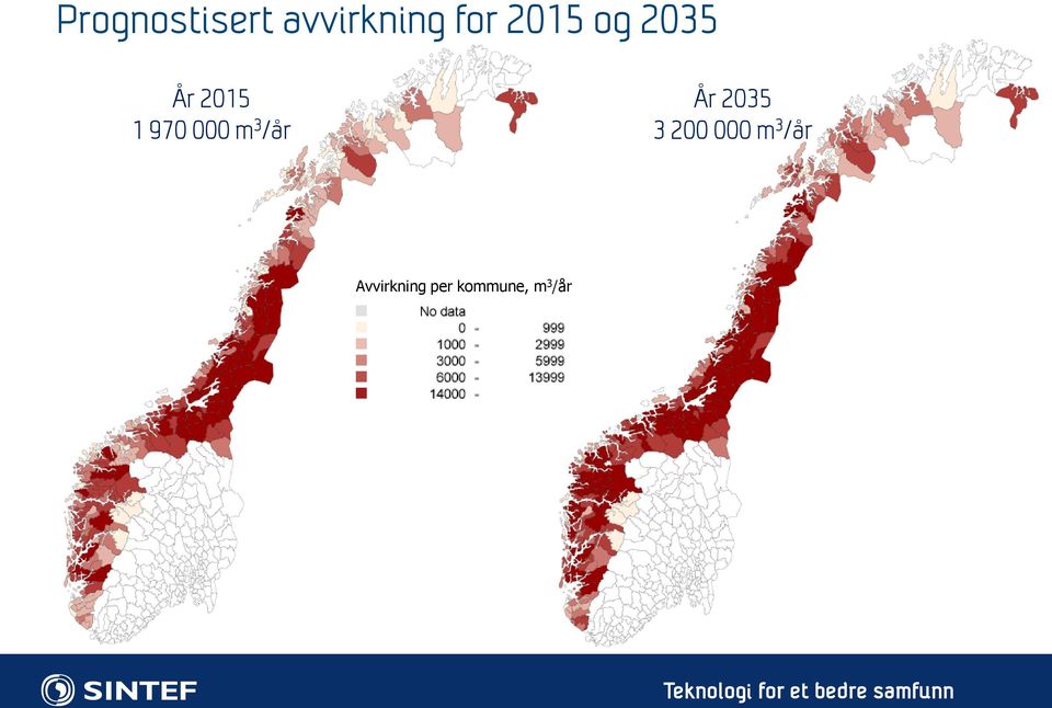 m 3 /år År 2035 3 200 000 m 3