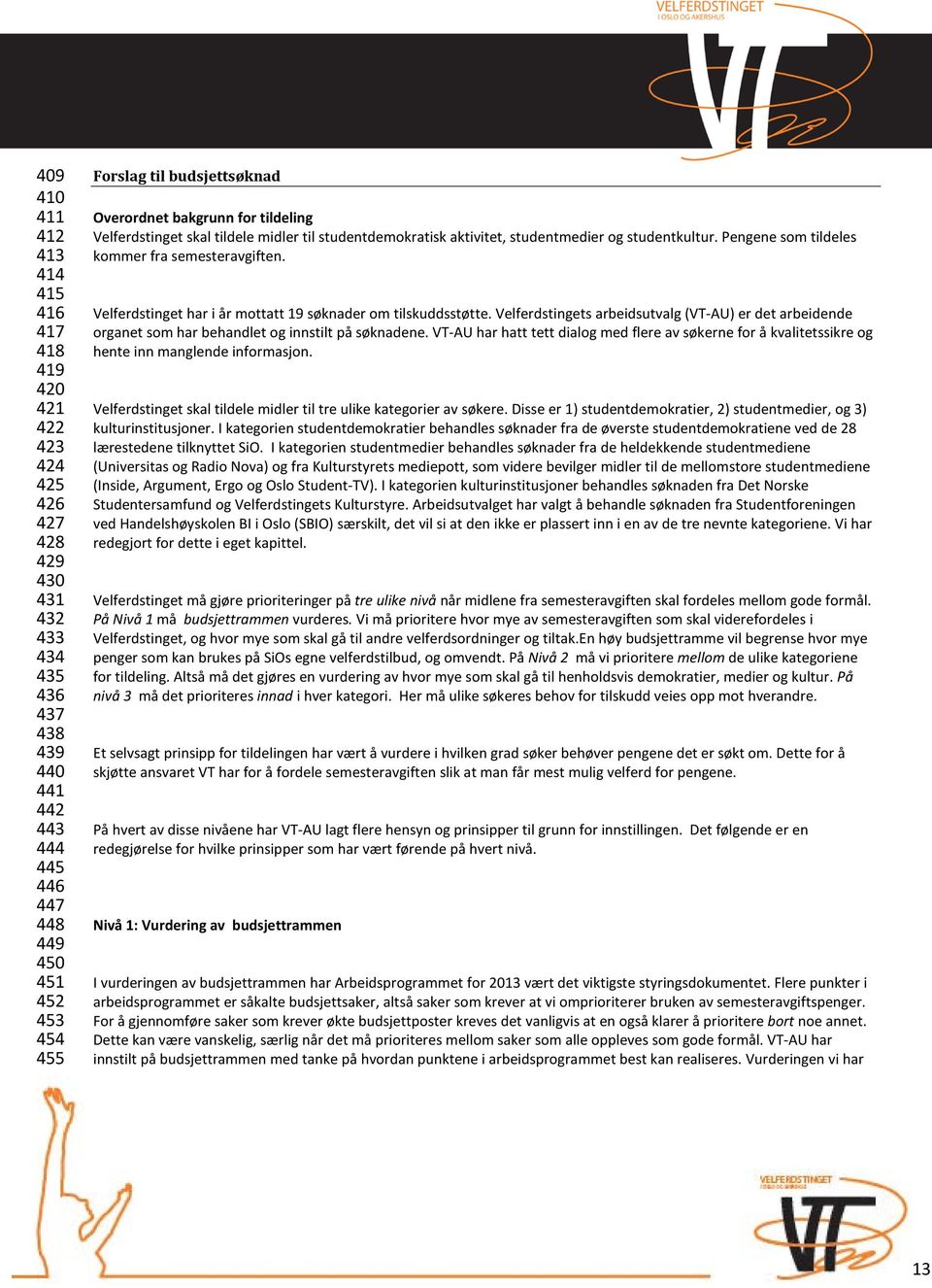 Pengene som tildeles kommer fra semesteravgiften. Velferdstinget har i år mottatt 19 søknader om tilskuddsstøtte.