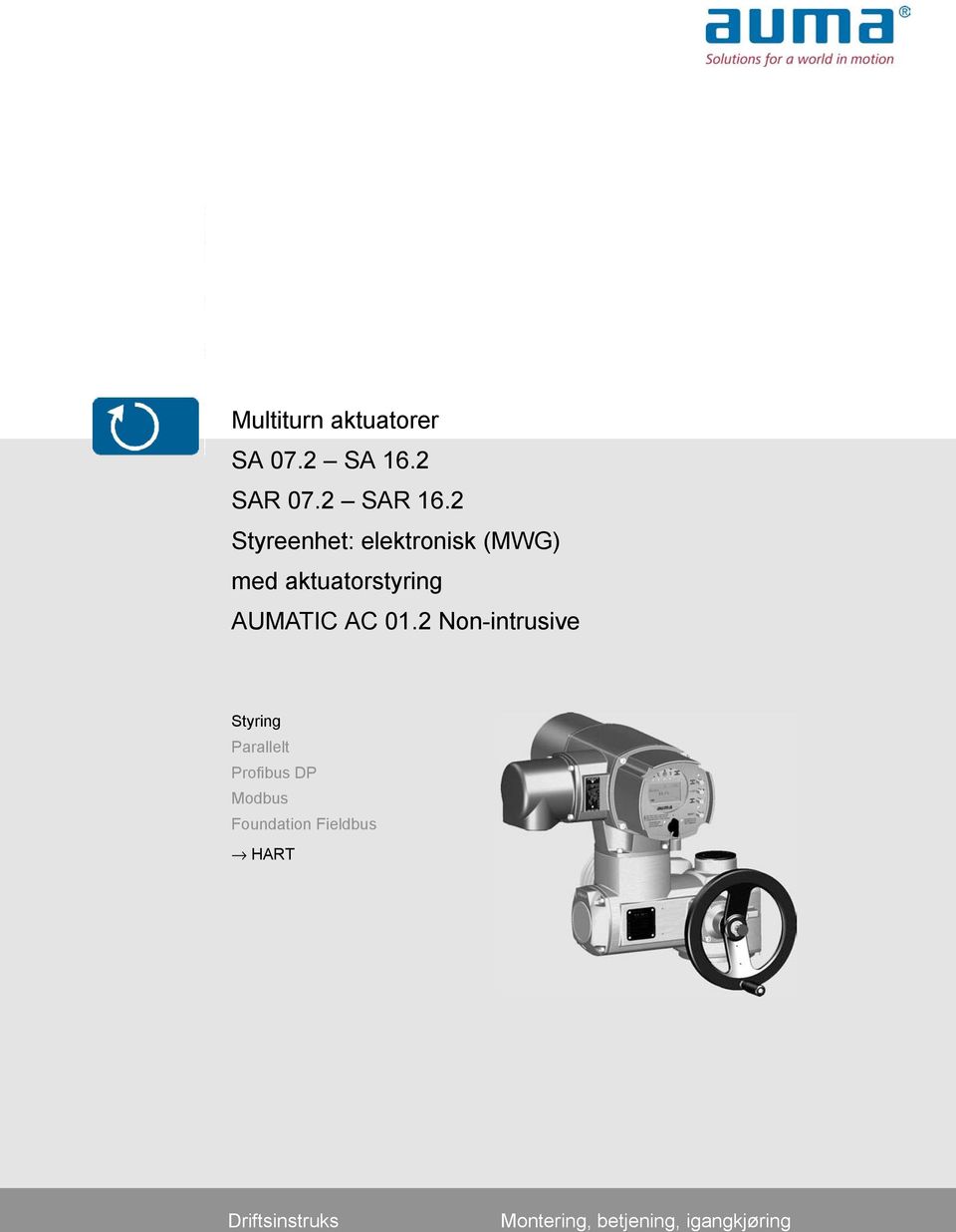 AUMATIC Styring Parallelt Profibus DP Modbus Foundation