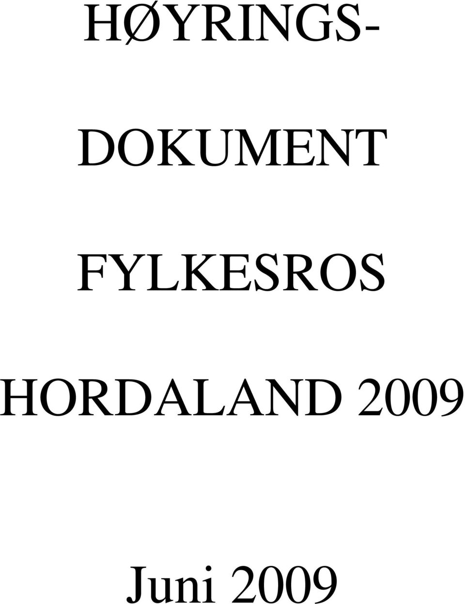 FYLKESROS