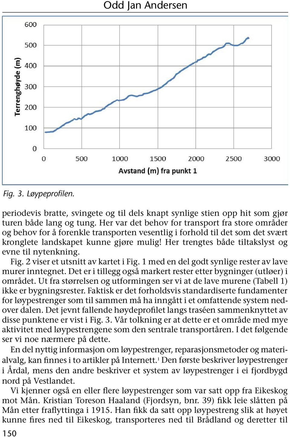 Her trengtes både tiltakslyst og evne til nytenkning. Fig. 2 viser et utsnitt av kartet i Fig. 1 med en del godt synlige rester av lave murer inntegnet.