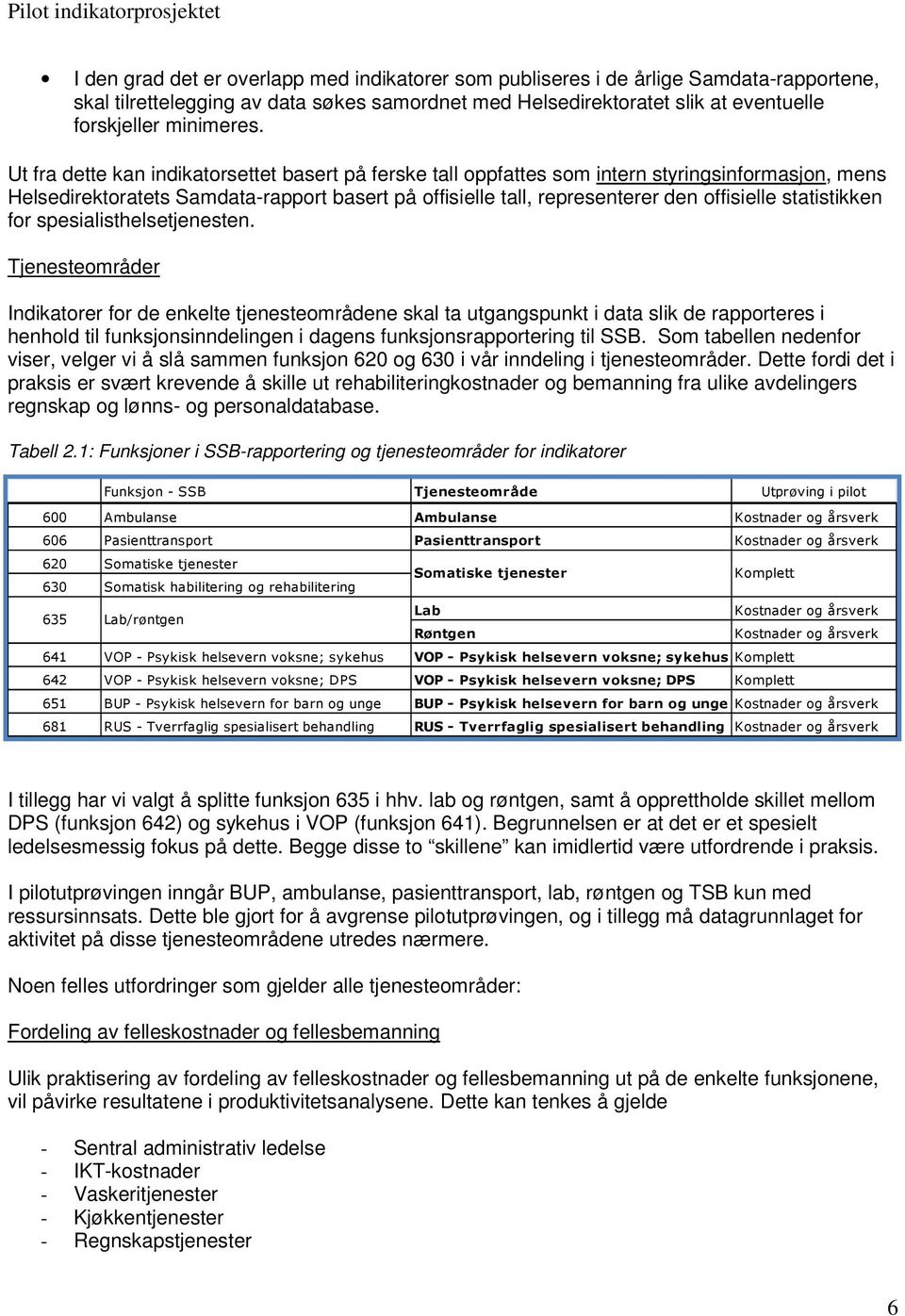 statistikken for spesialisthelsetjenesten.