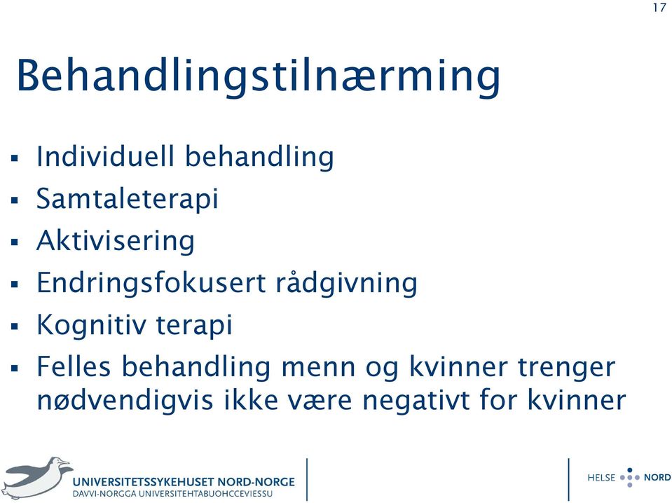 rådgivning Kognitiv terapi Felles behandling menn