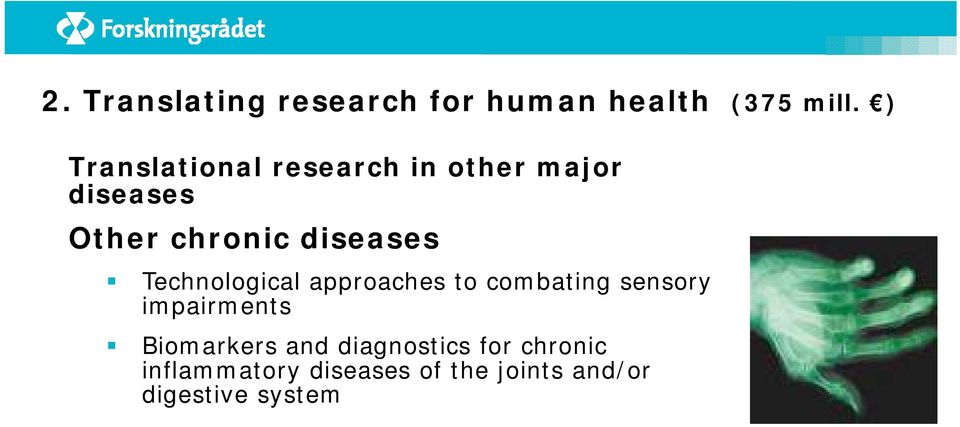 diseases Technological approaches to combating sensory impairments