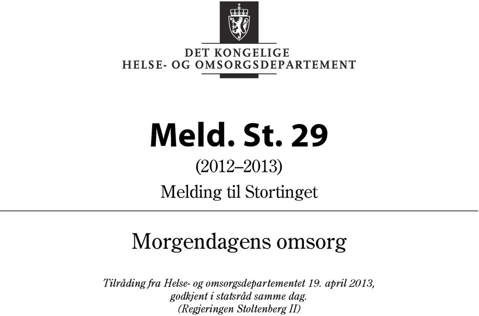 Tilråding fra Helse- og