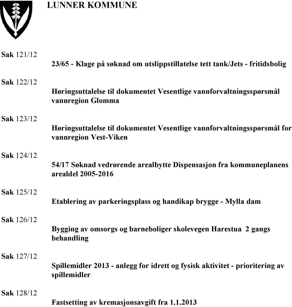 Vest-Viken 54/17 Søknad vedrørende arealbytte Dispensasjon fra kommuneplanens arealdel 2005-2016 Etablering av parkeringsplass og handikap brygge - Mylla dam Bygging av omsorgs