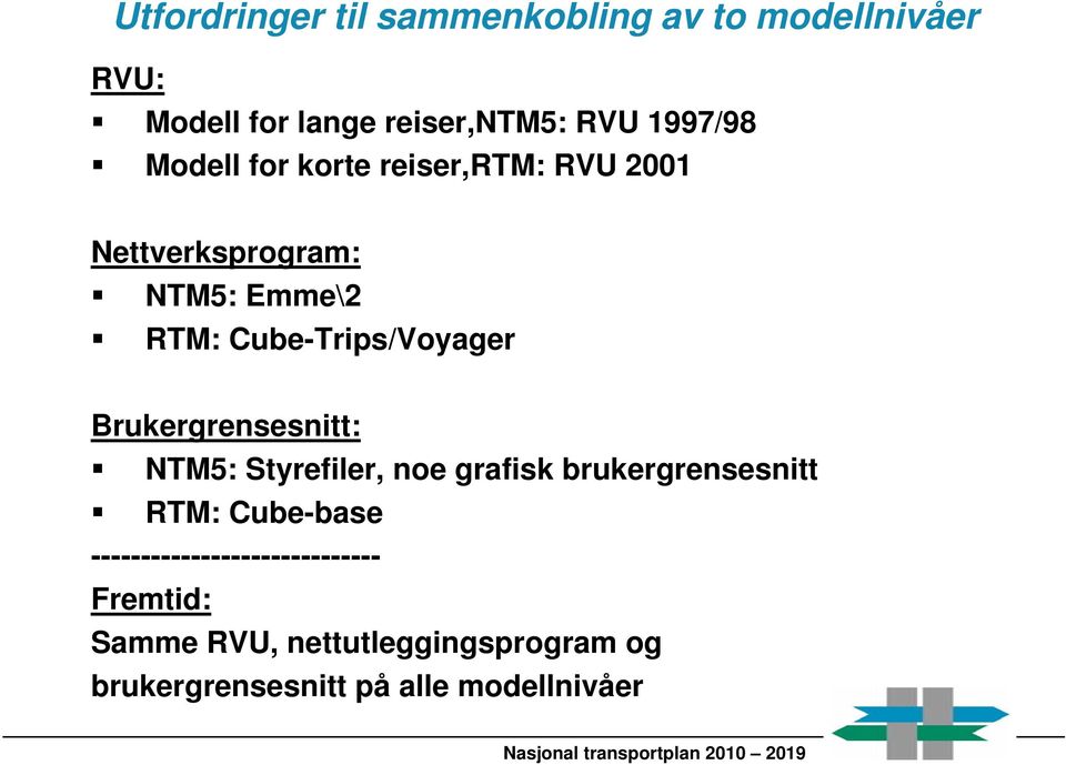 Brukergrensesnitt: NTM5: Styrefiler, noe grafisk brukergrensesnitt RTM: Cube-base