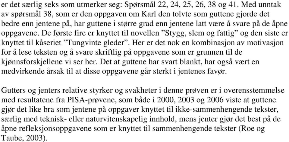 De første fire er knyttet til novellen Stygg, slem og fattig og den siste er knyttet til kåseriet Tungvinte gleder.