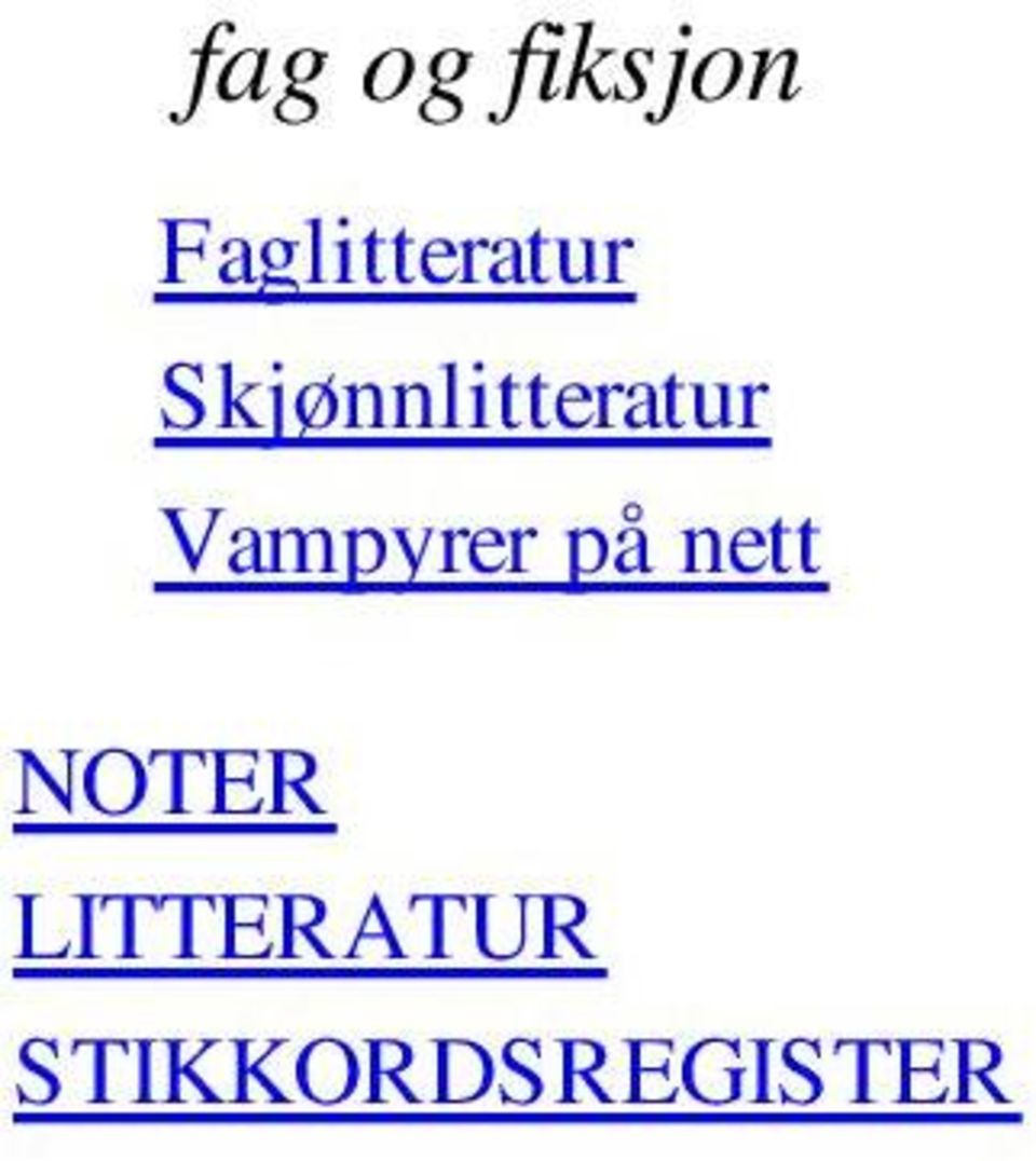 Skjønnlitteratur