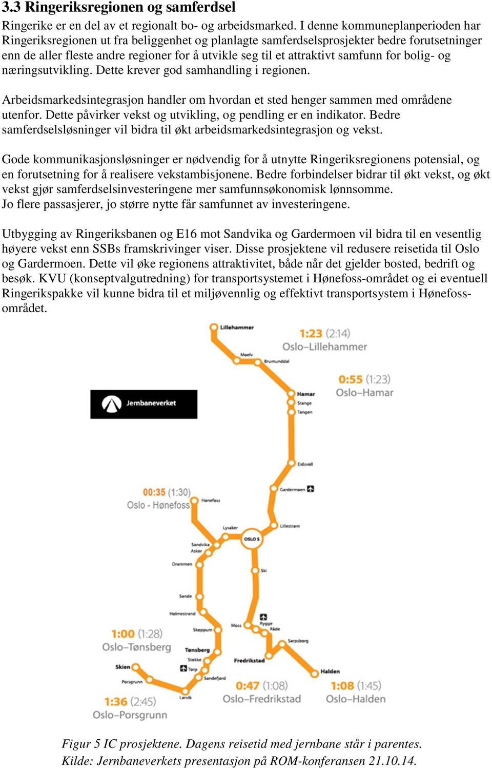 samfunn for bolig- og næringsutvikling. Dette krever god samhandling i regionen. Arbeidsmarkedsintegrasjon handler om hvordan et sted henger sammen med områdene utenfor.