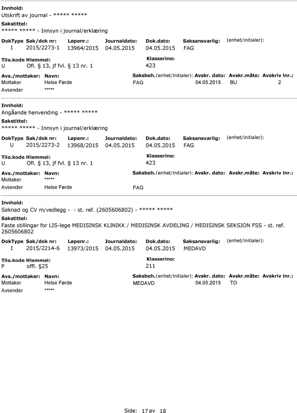 CV m/vedlegg - - st. ref.