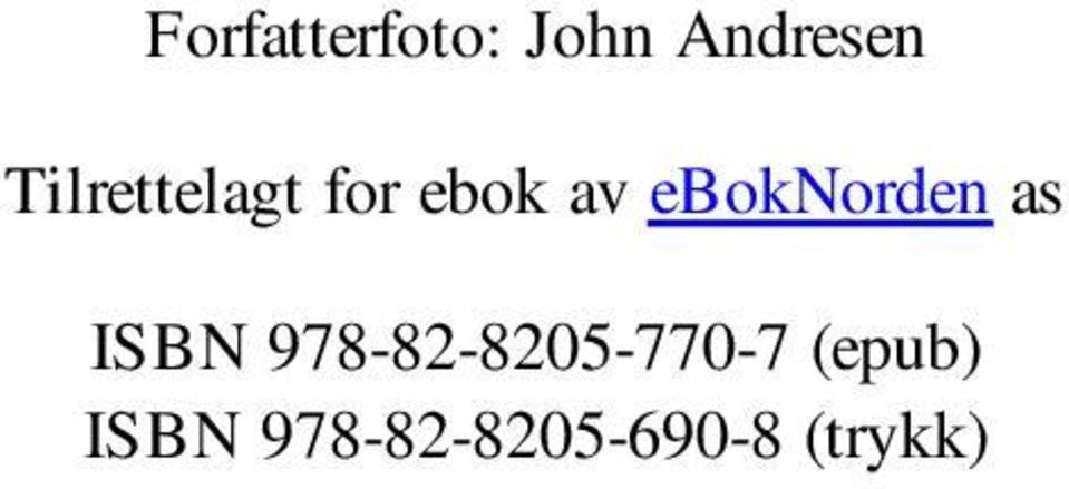 eboknorden as ISBN