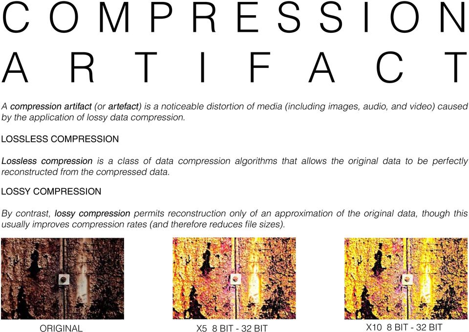 LOSSLESS COMPRESSION Lossless compression is a class of data compression algorithms that allows the original data to be perfectly reconstructed from