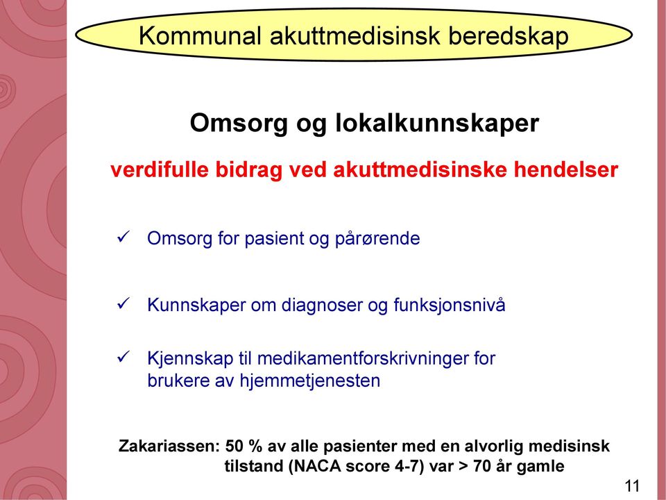 funksjonsnivå Kjennskap til medikamentforskrivninger for brukere av hjemmetjenesten