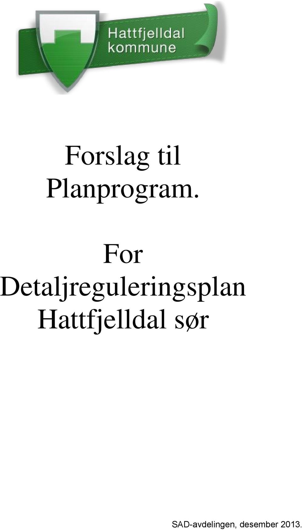 Detaljreguleringsplan