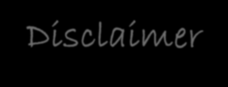 Disclaimer IMPORTANT/DISCLAIMER This note (the Note ) must be seen as marketing material and not as an investment recommendation within the meaning of the Norwegian Securities Trading Act of 2007