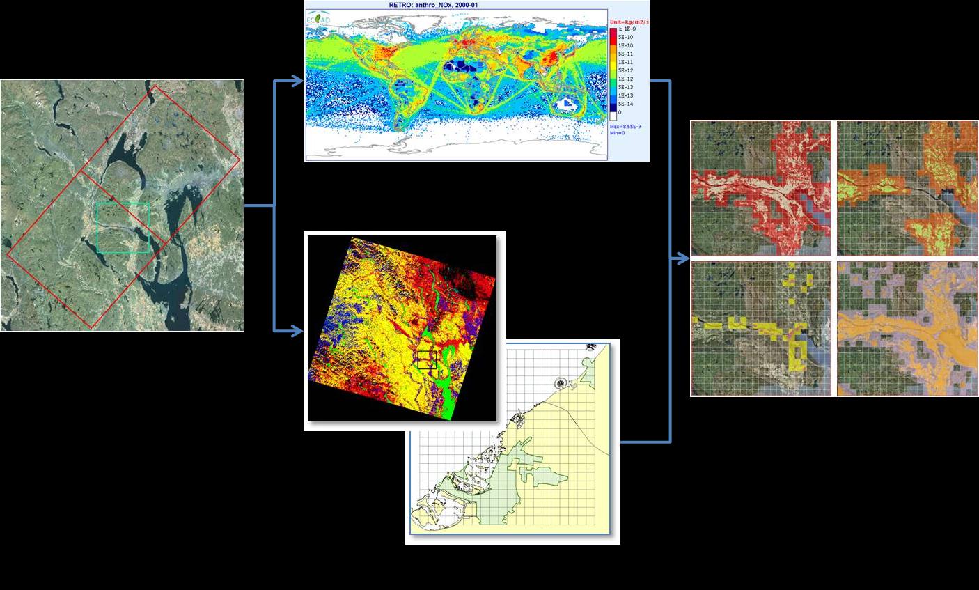 AP5 Tettsteder og industri Downscaling emission data methodology Metode Datakilder Global/Regional Emission database: EMEP, MACC, RETRO, EDGAR (available online)