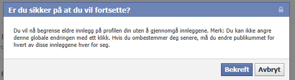 4. Begrens publikummet for tidligere innlegg Denne funksjon kan være fin å bruke slik at ikke alt ligger åpent til (Offentlig) Trykk på «Administrer