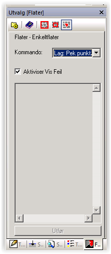 7. Velg Flater Enkeltflater og Kommando: Lag: Pek punkt/flatepunkt 8.