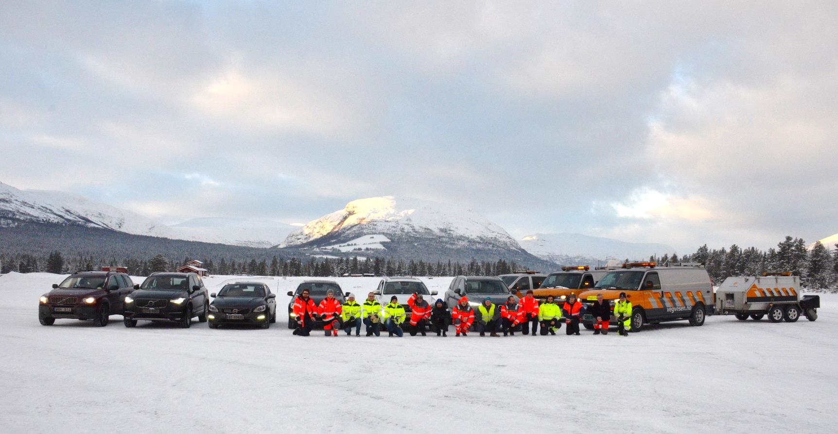 Road Status Information Test på Bjorli uke 51/2015 2 ROAR-biler 1