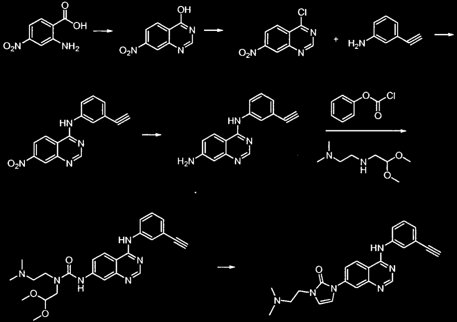 36 1 2 [0229] Til en oppløsning av 2-amino-4-nitrobenzosyre (6,00 g, 32,94 mmol) i etanol (40 ml) tilsatte man formamidinacetat (6,80 g, 6,32 mmol).
