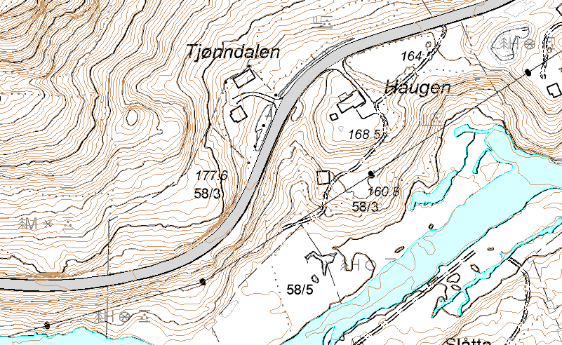 Sted: Tiltak: Merknad: Planbehov: 8) Ny bru og kurveutretting Ca. 600 m strekning.