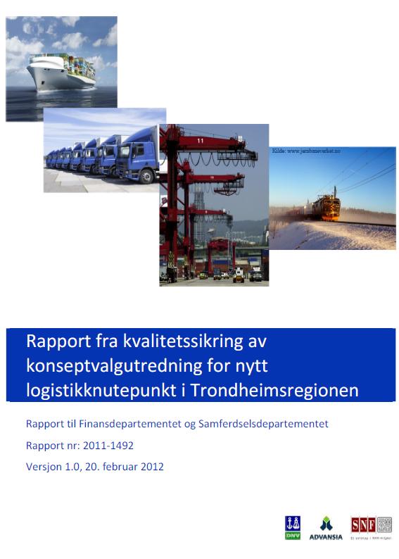 konklusjoner fra KS1 «støtter KVUens anbefaling om en delt løsning sør.» «Hovedgevinsten ligger i transporten mellom Oslo og Trondheimsregionen.