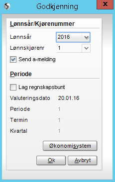 Nyheter i Visma lønn 11.0 Sende A-melding automatisk ved godkjenning av lønnskjøring Når du godkjenner en lønnskjøring kan du nå sende inn a-melding fra lønnsregistrering.