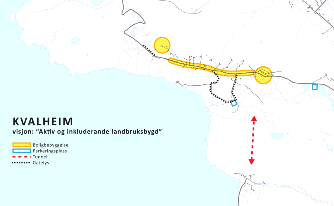 10.5 OPPSUMMERING AV FOLKEMØTET Utvalg av de viktigste tiltakene Som følge av folkemøtet er det laget et oppsummerende kart som gir innspill til videre planarbeid i området.