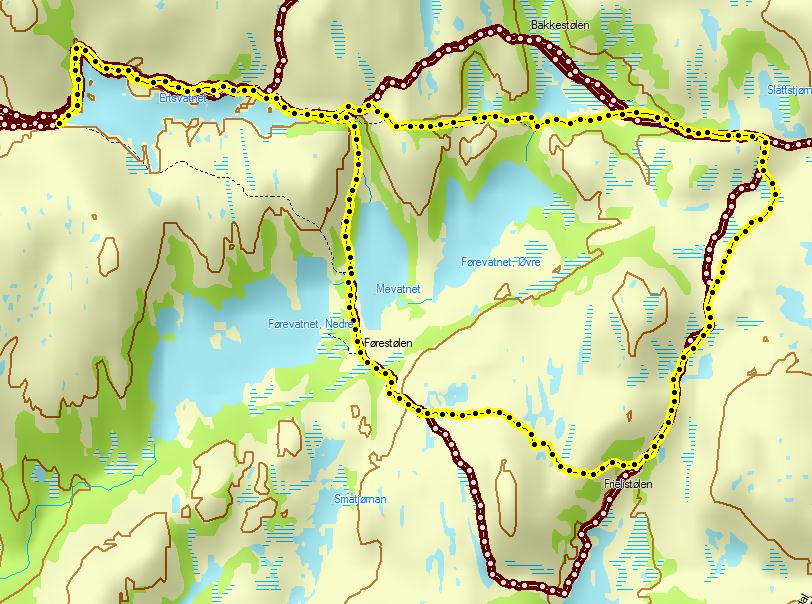 FRIELI JUNIOR Sti av god til dårlig kvalitet 11,0 km 11,0 km Start ved Ertsvatnet.