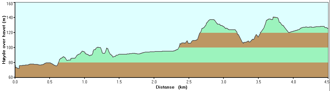 GUDDALSSTIEN Merket sti Traktorvei 4,2 KM 0,3 km 4,5 km Start på Selandsbrua. Fin merket sti fra Selandsbrua til Guddalsbrua.