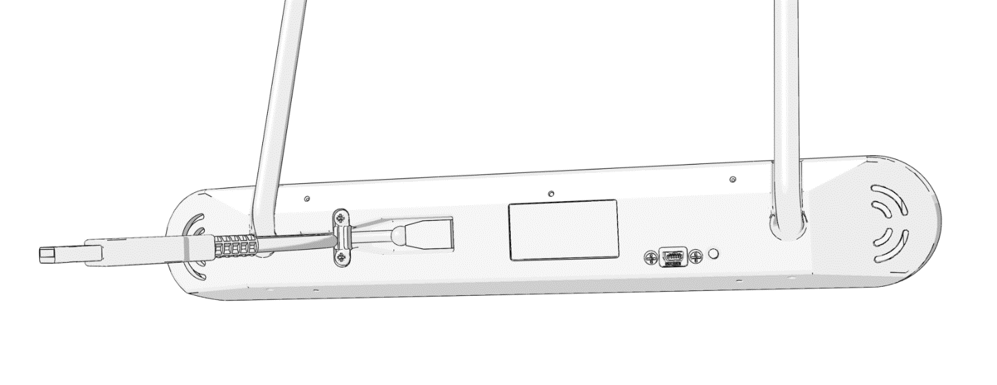 8. Kameraenhet CAM30NT Nedan visas en kort beskrivning av kameran och dess olika delar. 7 8 7 3 4 2 1 9 5 6 4 3 1. USB2 tilkobling (Mini-USB) 6. Systemstatus LED. Grønn = OK. 2. Plass for kabellås 7.