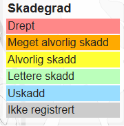 Spesielle ulykkespunkter ulykkesstrekninger For en løpende oppdatering av skadesteder og omfang i kommunen - Skadesteder og omfang Rakkestad:Her er oversikt over ulykker i Rakkestad i perioden